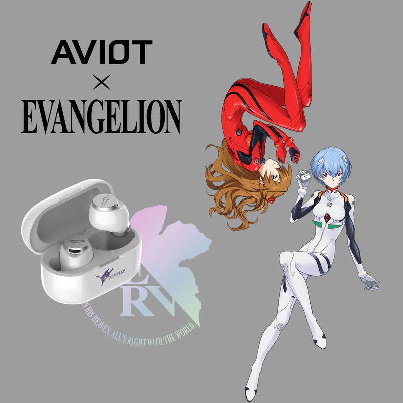 AVIOT x Evangelion TE-V1R-EVA True Wireless Earbuds | 30th Anniversary