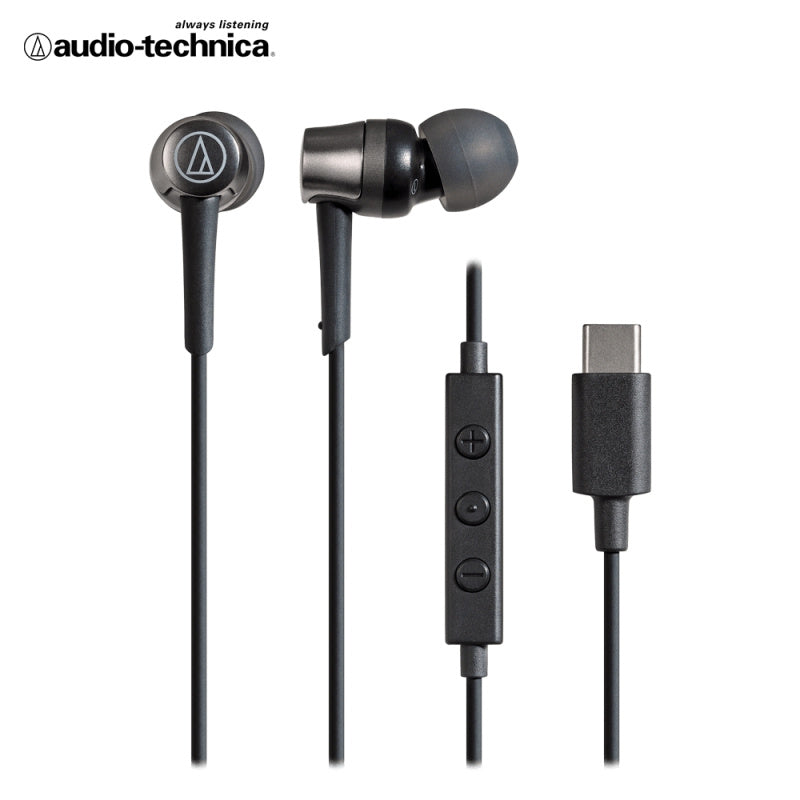Audio-Technica ATH-CKD3C USB-C Earbuds with Built-in DAC & Mic
