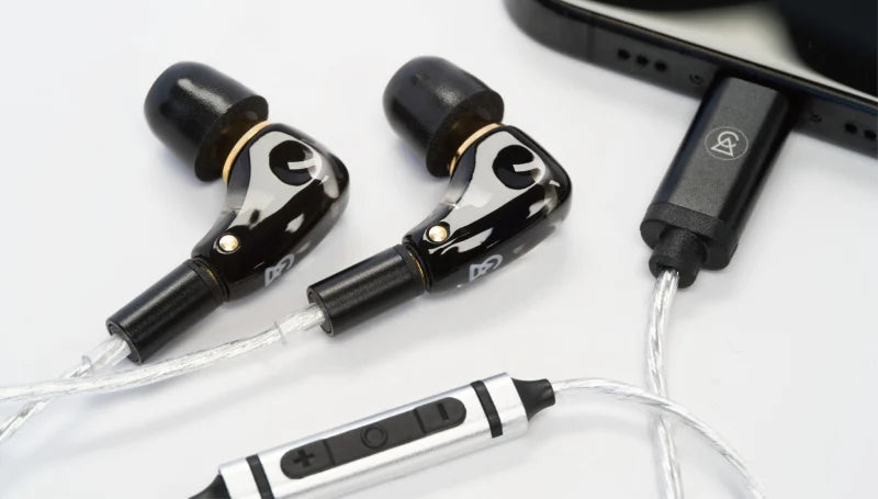 Campfire Audio Axion II Dynamic Driver IEM Earphone with USB-C Plug Silver-Plated Copper Cable Made In USA