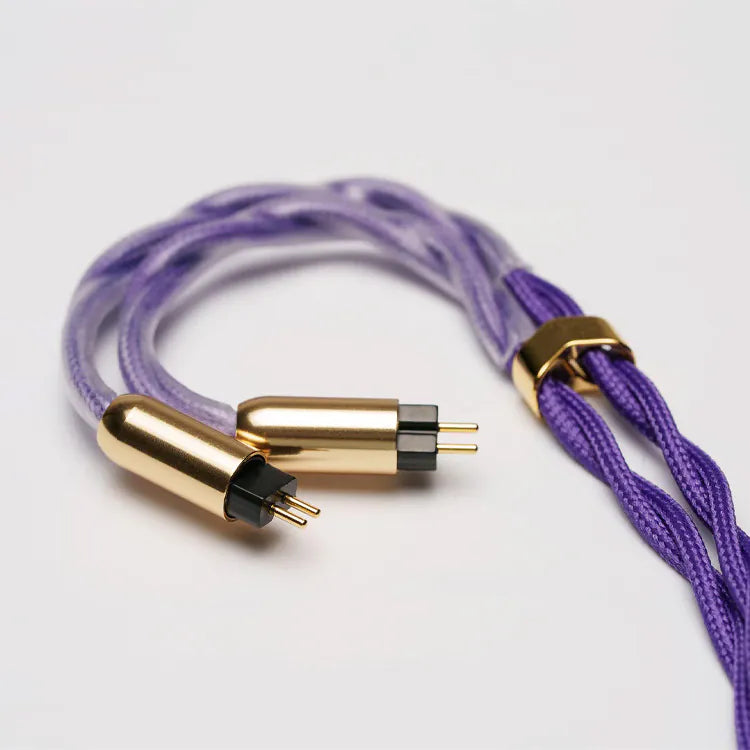 ROSESELSA Golden Rose 6N OCC Single Crystal Silver Single Crystal Copper Mixed Cable for In-Ear Monitor IEM Earphone