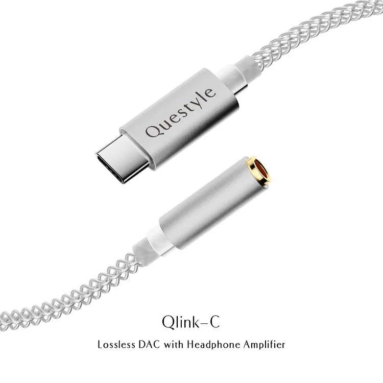 Questyle Qlink-C Type‑C to 3.5 mm Hi‑Res DAC Adapter