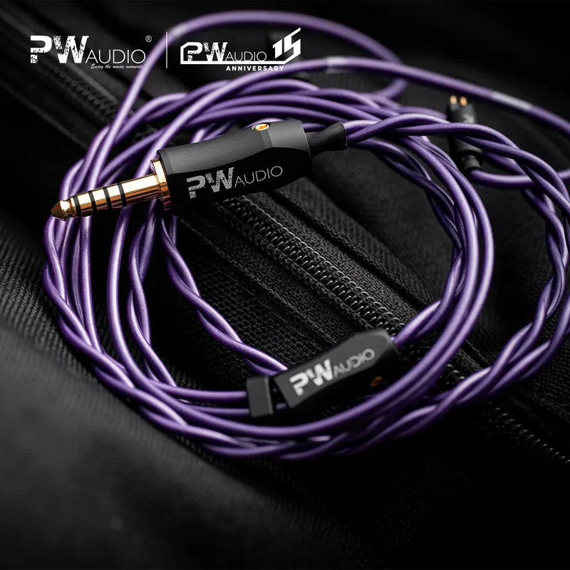 PW Audio No.15 Copper 2-Wired 4-Core Upgraded Cable with 4.4mm 3.5mm C PW Audio No.15 Copper 2-Wired 4-Core Upgraded Cable with 4.4mm 3.5mm C