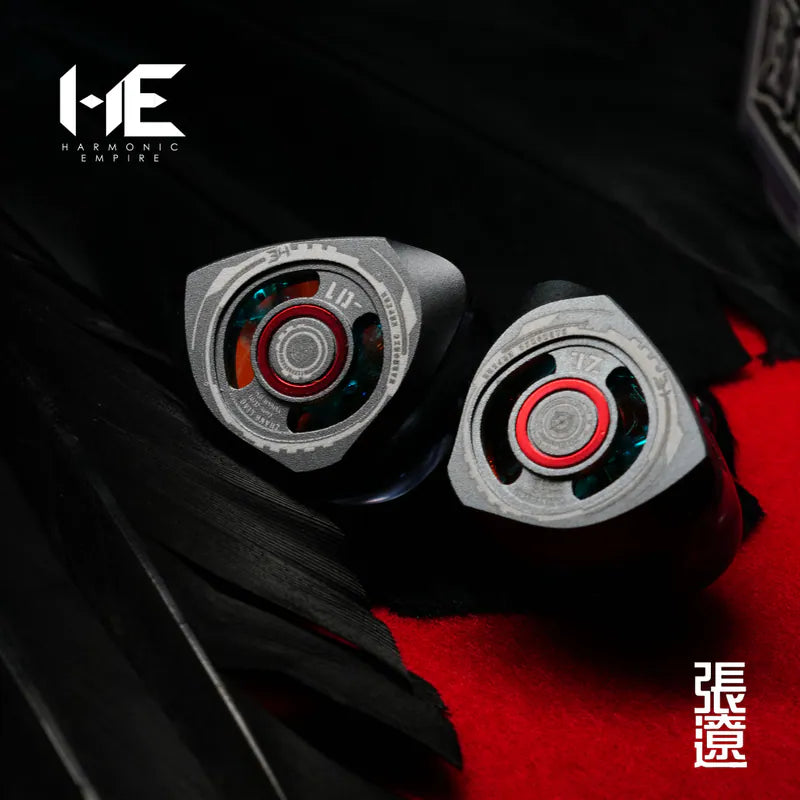Harmonic Empire Zhang Liao Hybrid Driver In‑Ear Monitor IEM Earphones with 3.5mm 4.4mm OFC Cable