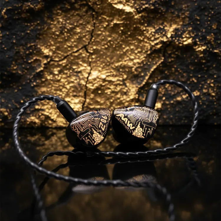 AAW Z06 Aurum Edition 6‑Driver IEM – Hong Kong Limited 38 Units, Dual Isobaric Bass DD + 4 BA, 10‑40kHz, 12Ω Audiophile In‑Ear Monitors