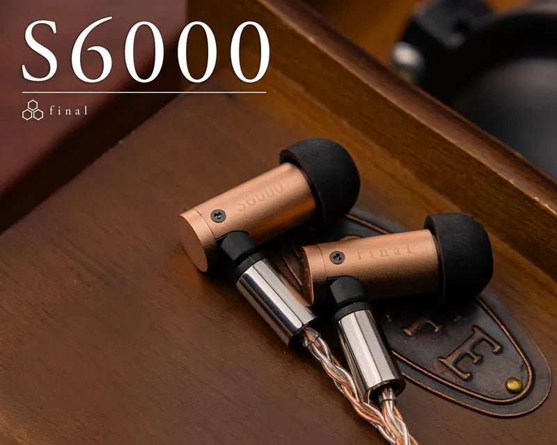 Final Audio S6000 Dual Sonion BA Audiophile IEMs – Chromium‑Copper Hou