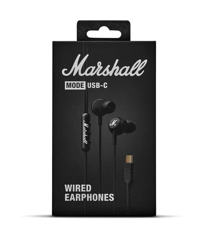 Marshall Mode Wired USB‑C Dynamic Driver In‑Ear Earphones with In-Line Microphone