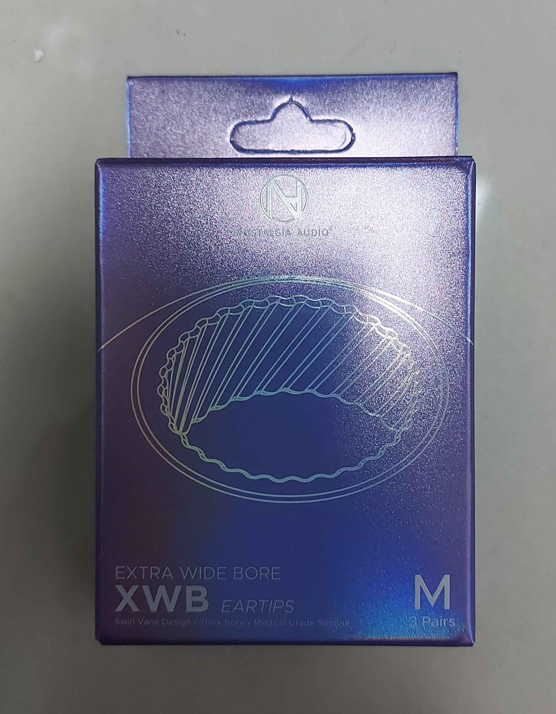 Nostalgia Audio XWB Extra Wide Bone Silicon Eartips 3 Pairs Per Pack SML 3 Sizes