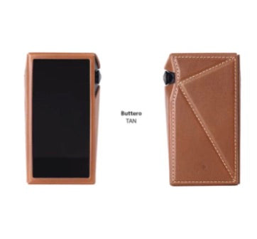 Dignis case for AK SP3000M Tan phone case with a black screen on a white background