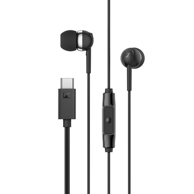 Sennheiser CX80U USB-C Wired In-Ear Earphone with In-Line Microphone for Smartphone PC Computer