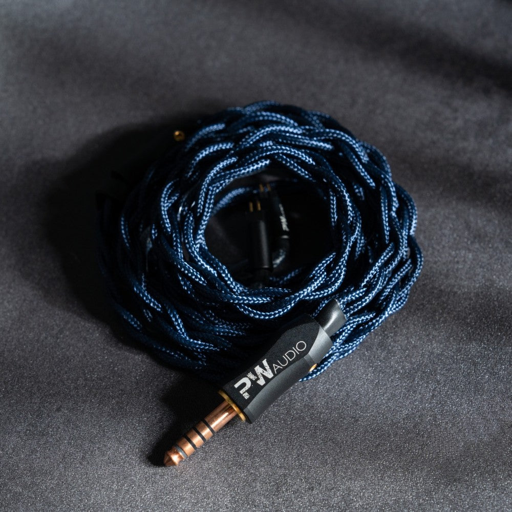 PW Audio 1960s MKII Upgrade Cable for In-Ear Monitor Earphone 2-Pin Connector 4.4mm Plug