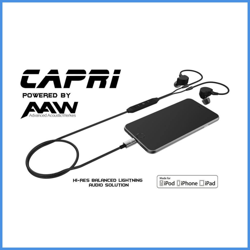Aaw Capri Lightning Cable With Microphone Dac Remote For Se Earphones Mmcx Upgrade