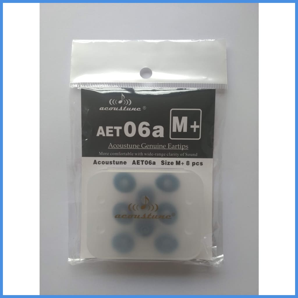 Acoustune Aet06 Double Flange Eartips 3 Pairs Aet06A Medium M+ (4-Pair With Case) Eartip