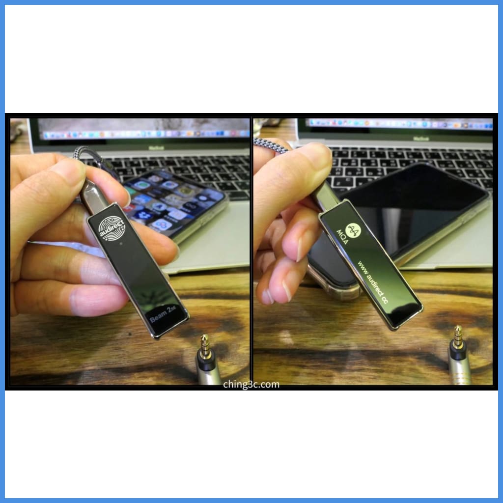 Audirect Beam 2Se Mqa Dsd Mini-Dac Adapter Amplifier For Iphone Android Smartphone With 3.5Mm Plug