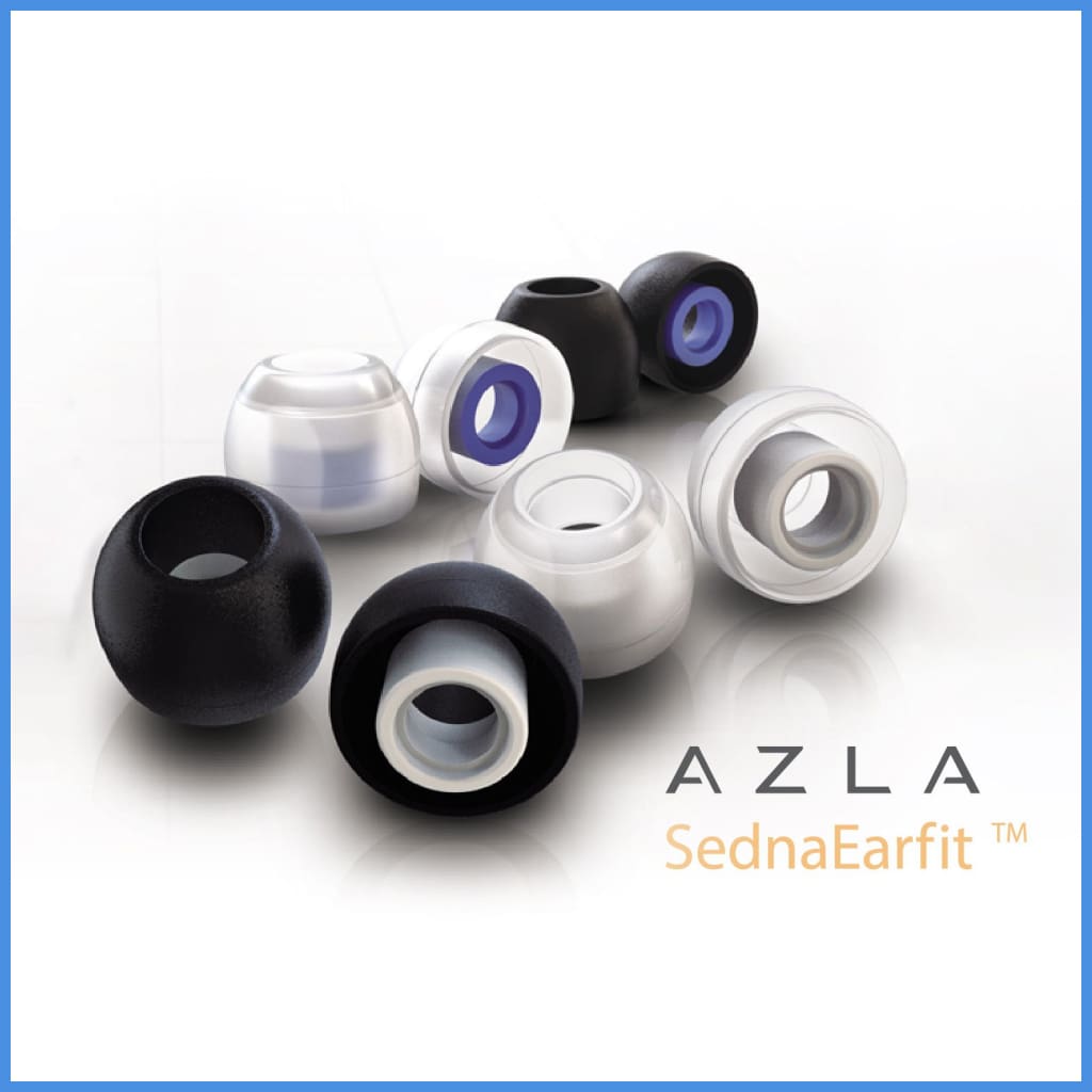 Azla Sedna Earfit Silicon Eartips 6 Sizes For In-Ear Monitor Iem Earphone Eartip