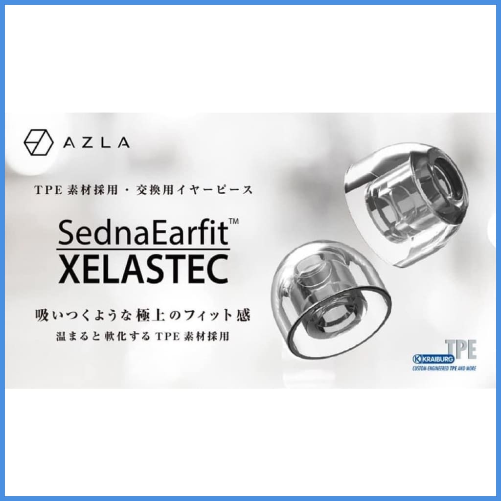 Azla Xelastec Tpe Soft Eartips 6 Sizes For In-Ear Monitor Iem Earphone Eartip