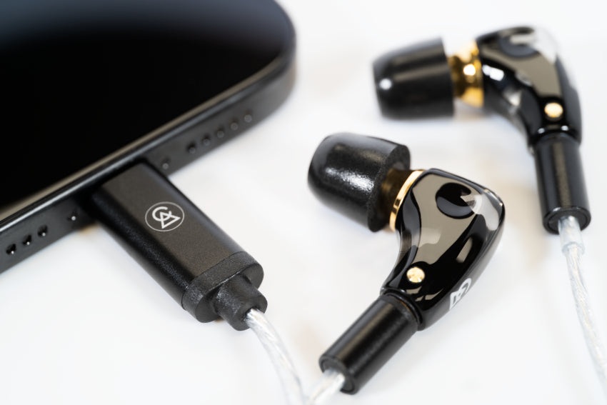 Campfire Audio Axion II Dynamic Driver IEM Earphone with USB-C Plug Silver-Plated Copper Cable Made In USA