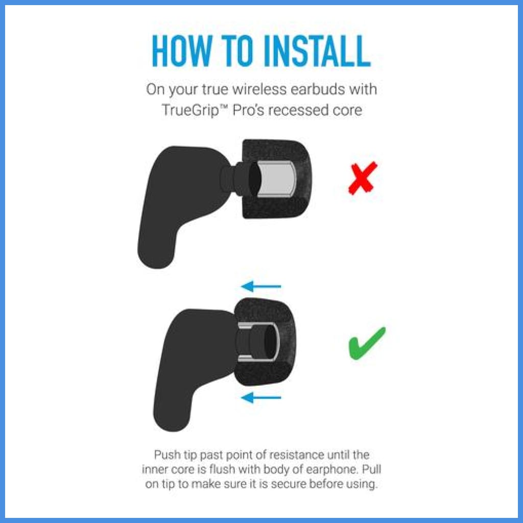 Comply Foam Truegrip Pro For True Wireless 3 Pairs Eartip