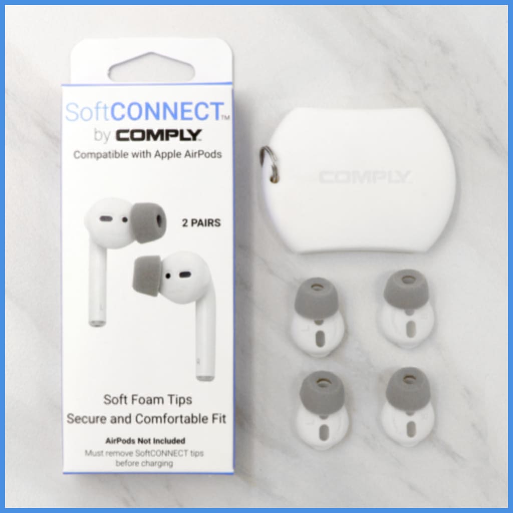 Comply Softconnect Foam For Apple Airpods Gen 1 & 2 True Wireless Pairs Eartip