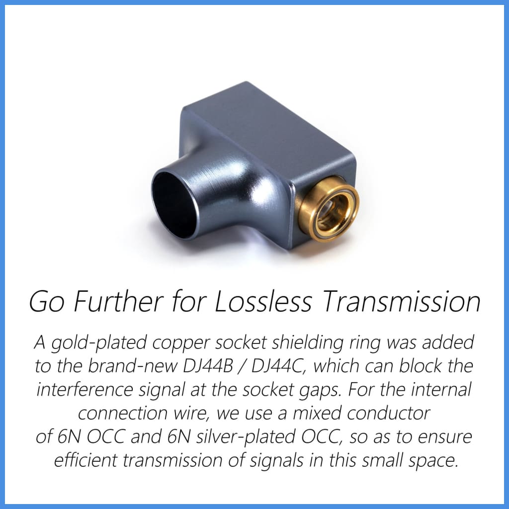 Dd Hifi Dj44B Dj44C Mark Ii Adapter For 2.5Mm 3.5Mm Male To 4.4Mm Female Balanced