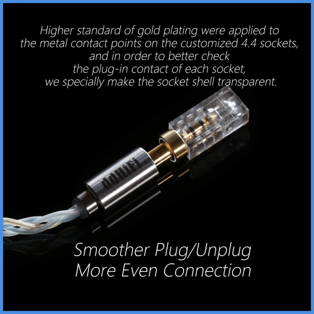 Dd Hifi Dj44B Dj44C Mark Ii Adapter For 2.5Mm 3.5Mm Male To 4.4Mm Female Balanced