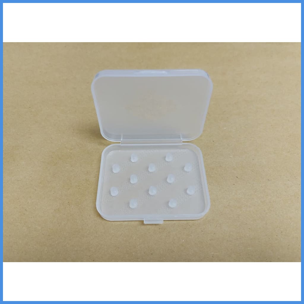 Eartips Plastic Hard Case Rectangle Medium Size