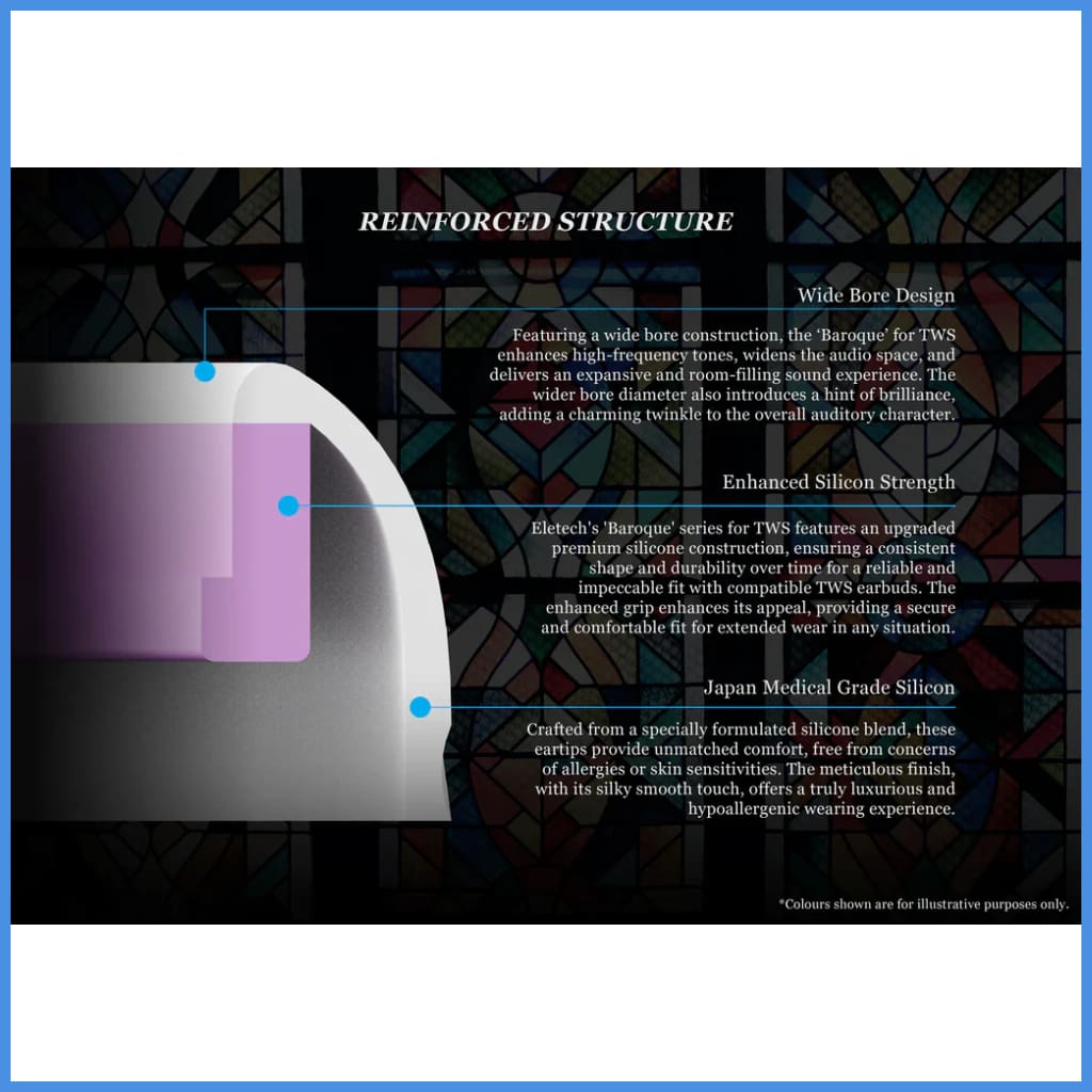 ELETECH Baroque TWS Silicon Eartips for True Wireless