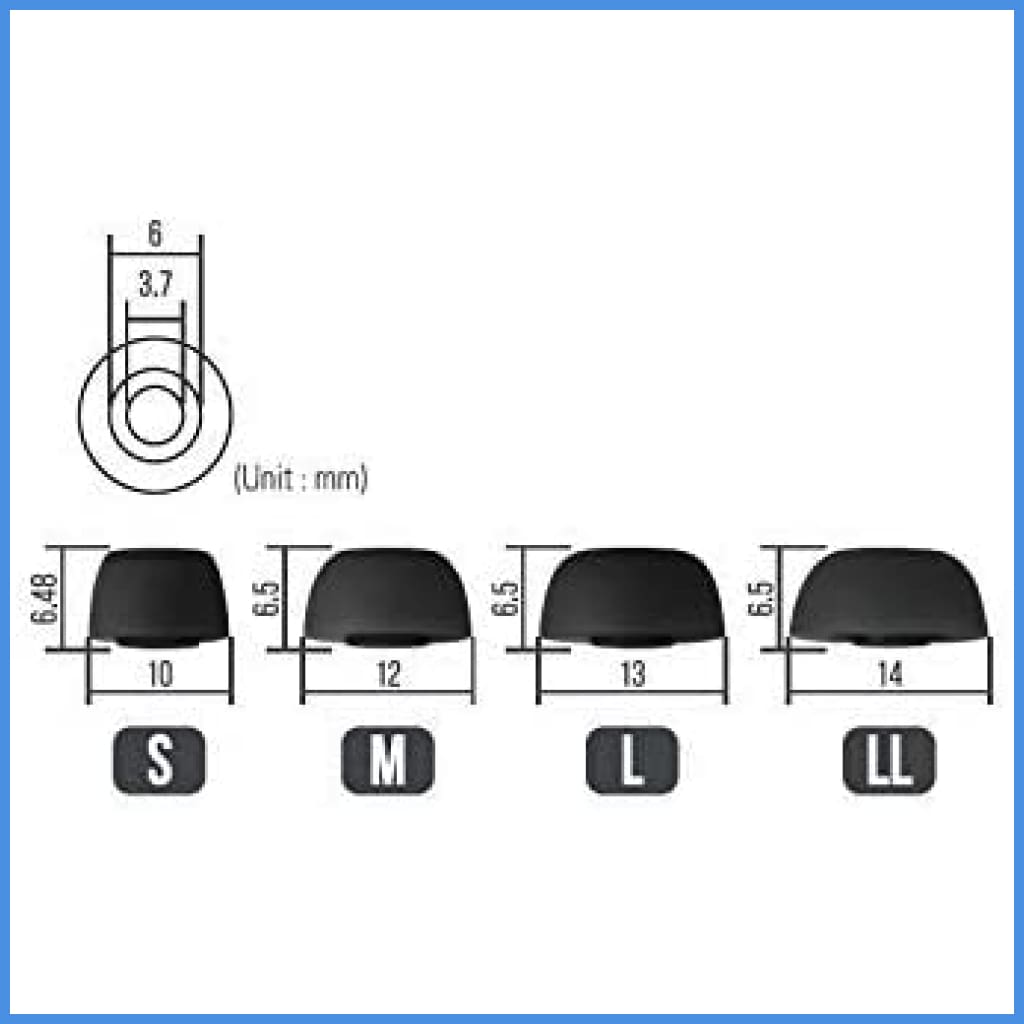 Epro Horn-Shaped Silicon Eartips For True Wireless Earphone Eartip