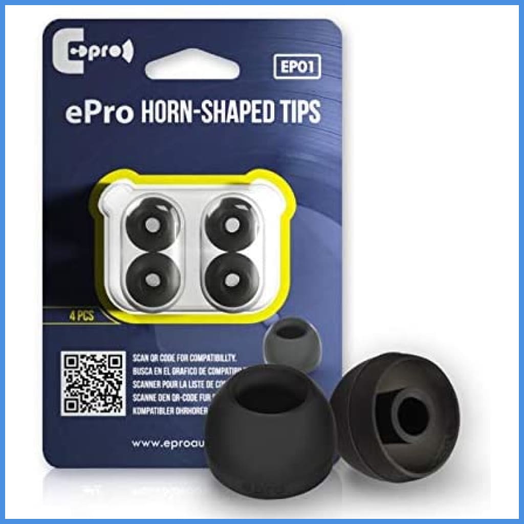 Epro Horn Shaped Tips E01 Silicon Eartips 2 Pairs For Iem In-Ear Monitor Earphone Eartip
