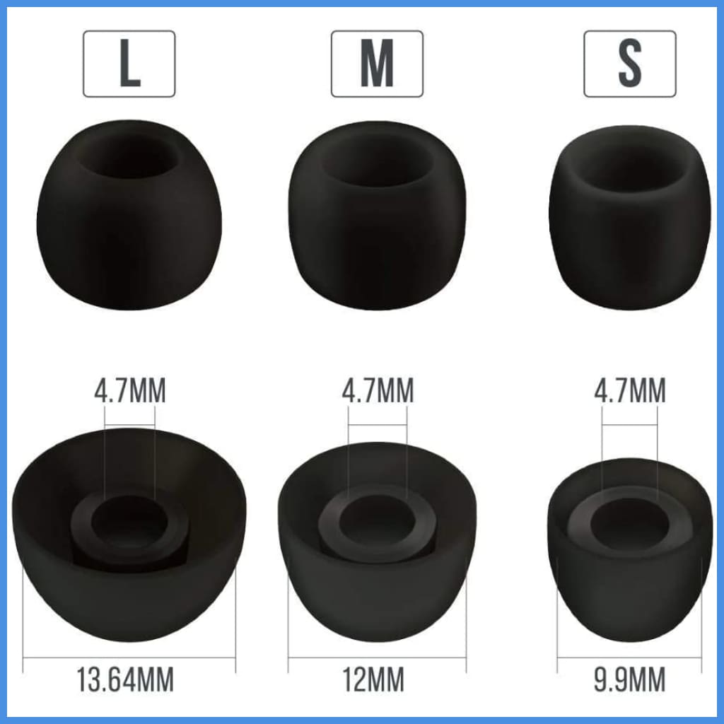 Epro Horn Shaped Tips E01 Silicon Eartips 2 Pairs For Iem In-Ear Monitor Earphone Eartip