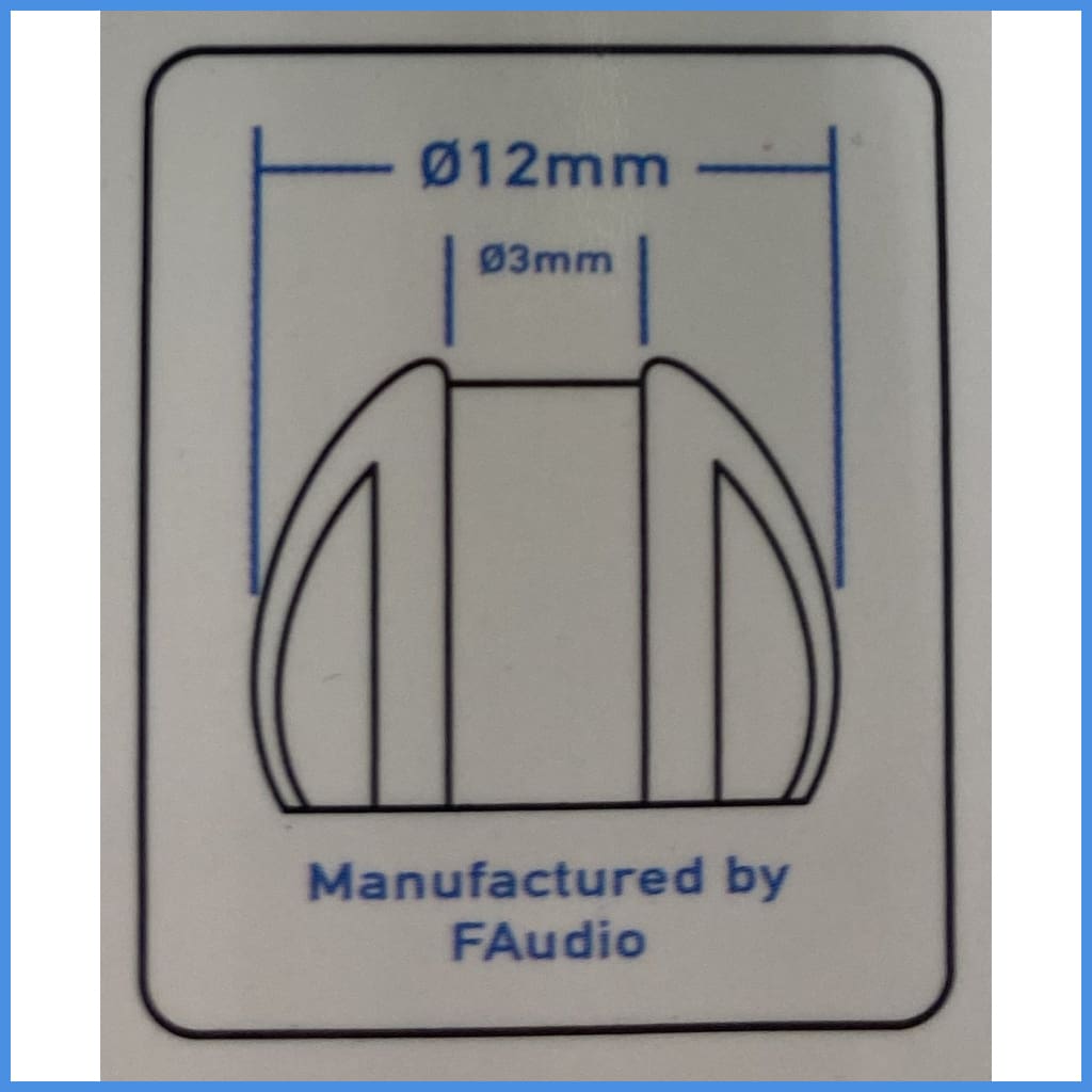 Faudio Fa Instrument Eartips Silicon 3 Pairs White Eartip