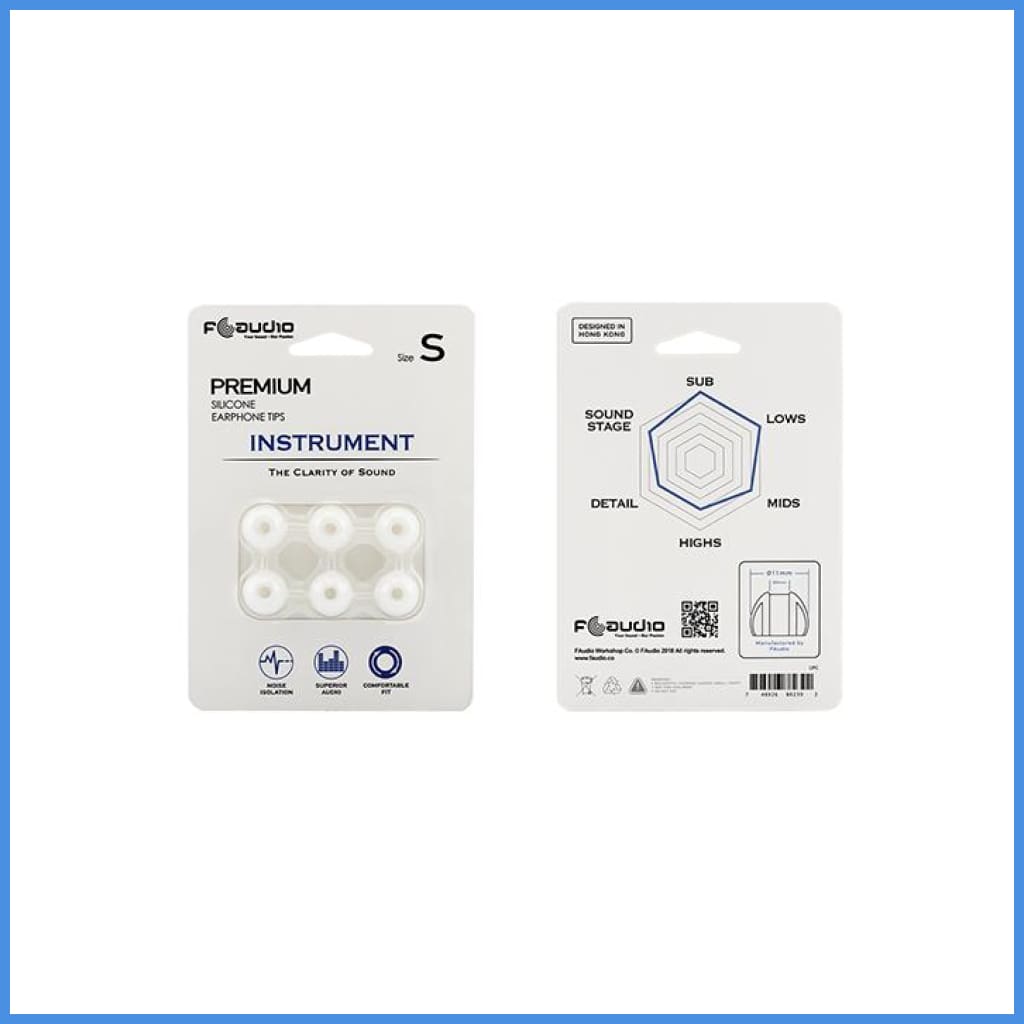 Faudio Fa Instrument Eartips Silicon 3 Pairs White Small S / Eartip