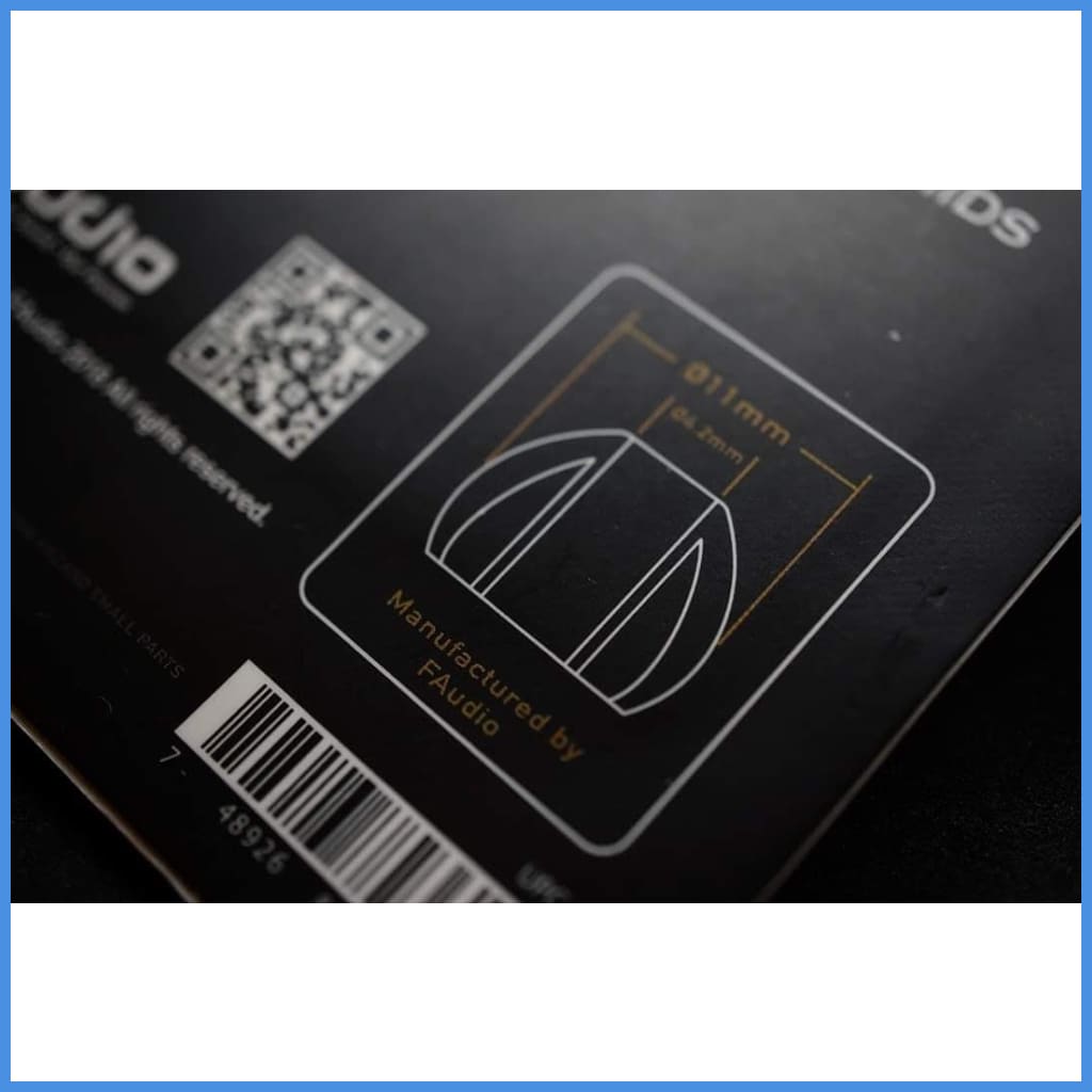 Faudio Vocal Eartips Silicon 3 Pairs Black Eartip