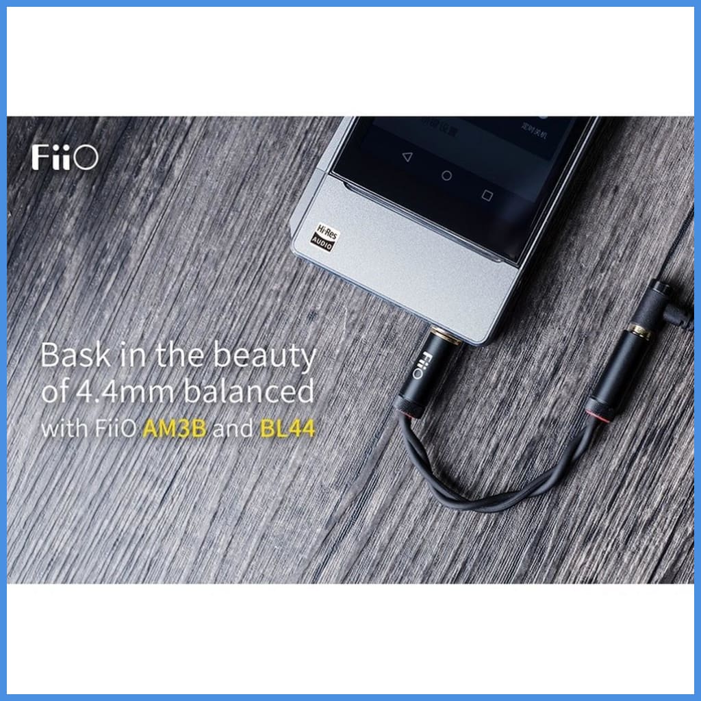 Fiio Bl44 4.4Mm Male Balanced Trrrs To 2.5Mm Female Trrs Adapter 8Cm