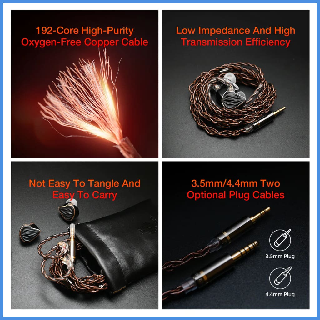 Hidizs MS3 Hybrid 3 Drivers In-Ear Monitor Earphone with CM