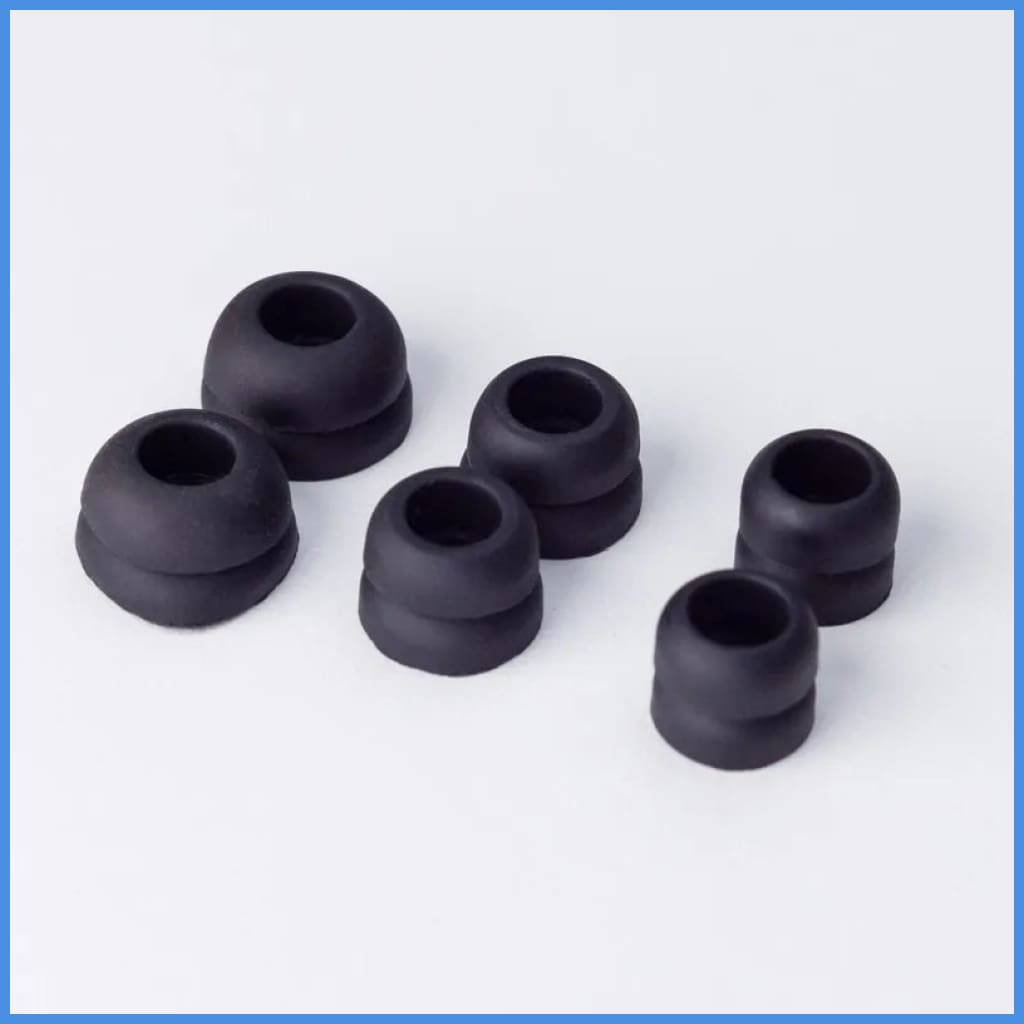 Jomo Audio Double Flanges Silicon Eartips Black Small Medium