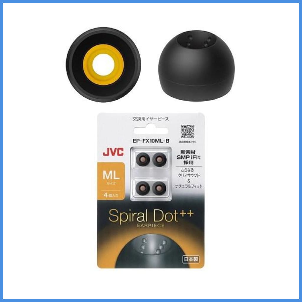 Jvc Spiral Dot ++ Silicon Earphone Eartips 3 Sizes Small Medium Large 2 Pairs Eartip