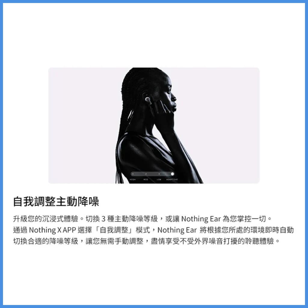 Nothing Ear Hi-Res ANC True Wireless Bluetooth 5.3 Earphone