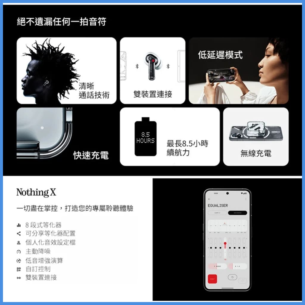 Nothing Ear Hi-Res ANC True Wireless Bluetooth 5.3 Earphone