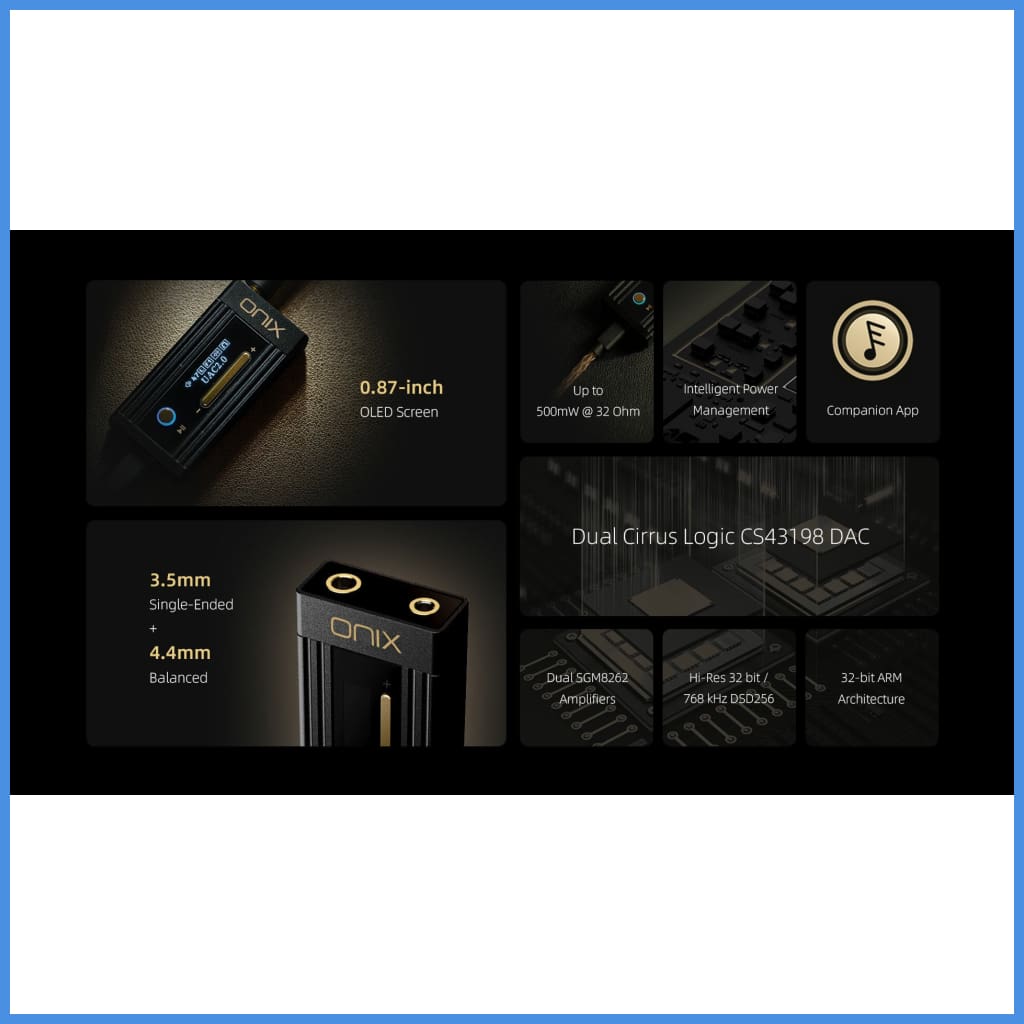 ONIX Alpha XI 1 Hi-Res Portable USB DAC AMP Amplifier for