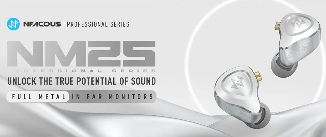 NF ACOUS NM25 Studio‑Grade Dynamic Driver IEM Earphones 3.5mm Cable