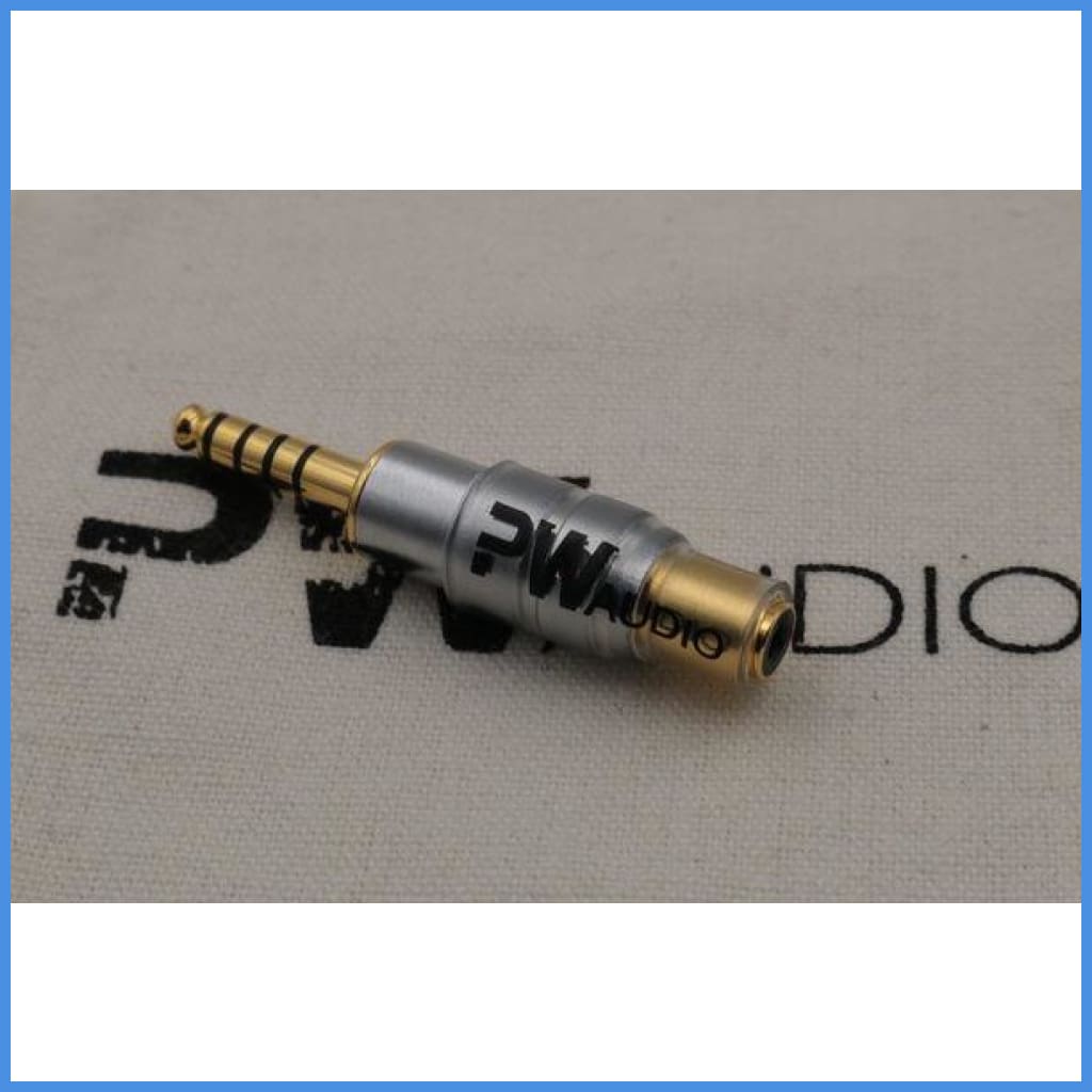 Pw Audio 2.5Mm Female To 4.4Mm Male Adapter Silver Edition For Sony Nw-Wm1A Nw-Wm1Z