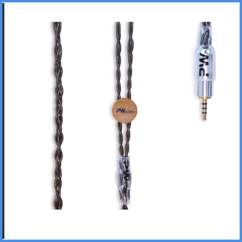 PW Audio Blackicon Series Silver Gold Headphone Upgrade Cable