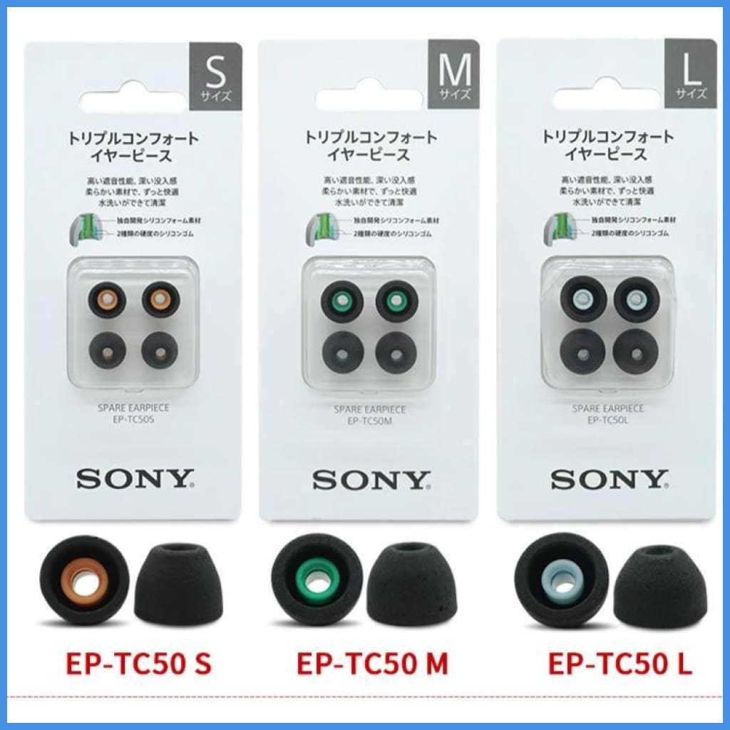 Sony Single Flange Silicon Eartips 3 Sizes Eartip