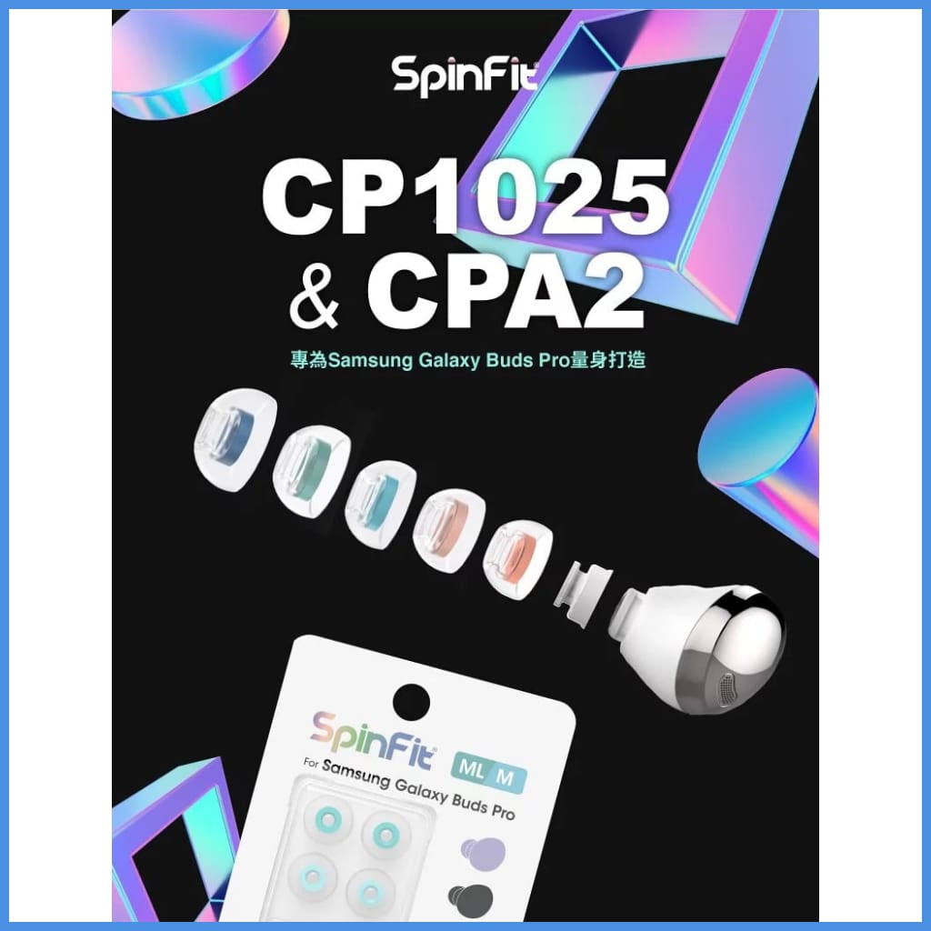 Spinfit Cp1025 & Cpa2 Eartips For Samsung Galaxy Buds Pro Jabra 85T True Wireless Earphone Eartip
