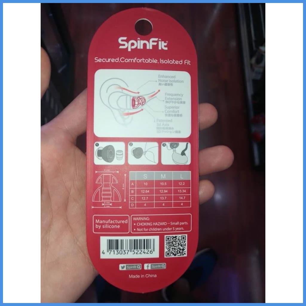 Spinfit Cp240 Eartip Double Flange One Pair Eartip