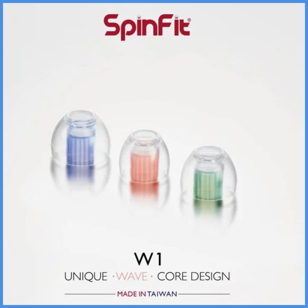 Spinfit W1 Eartips With Double Wave Core For Iem In-Ear Monitor Earphone Eartip