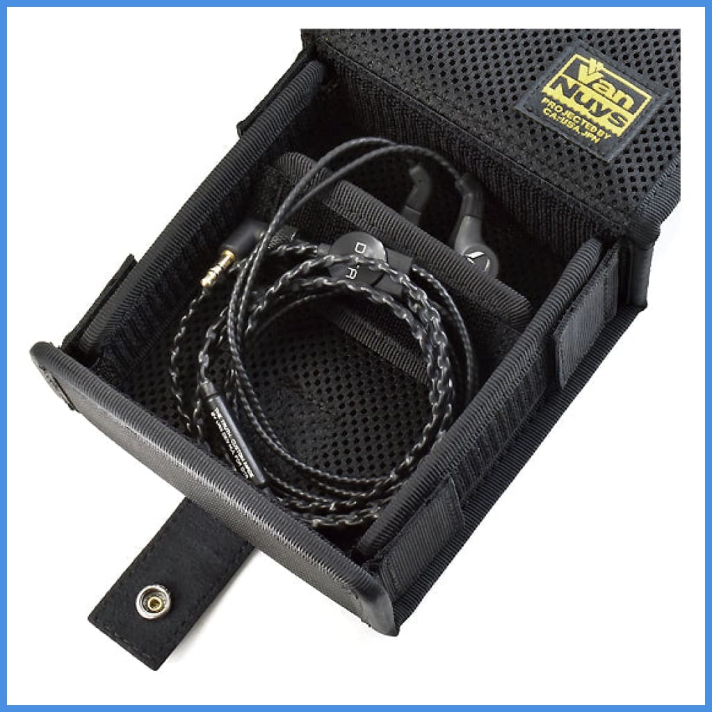 Vannuys Ve302 V2.0 Nylon Hard Case Black For Earphone Cable