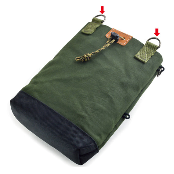 VanNuys D761 Handmade Double Layer Open Waist Bag Made In Japan