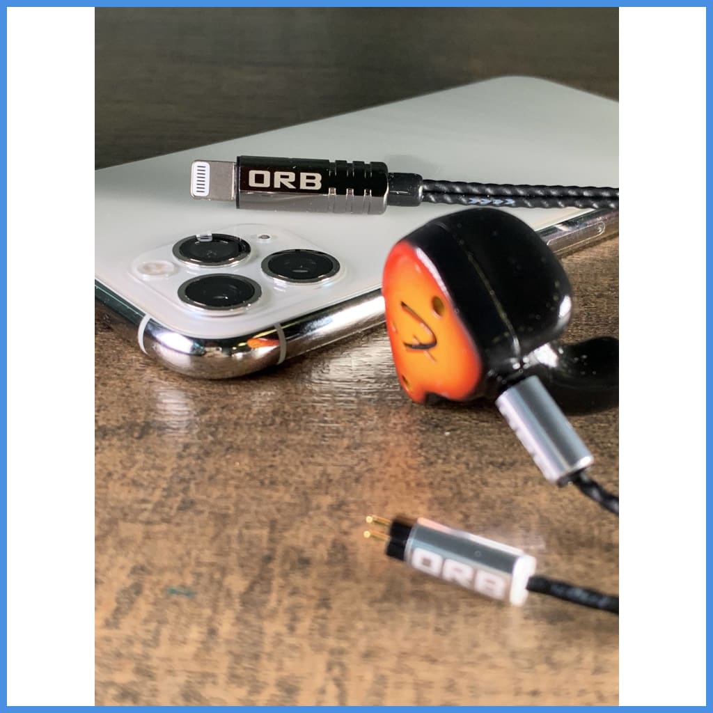 Orb Clear Force Ultimate Lightning Cable For Iphone With Mmcx Cm Iem Headphone Upgrade