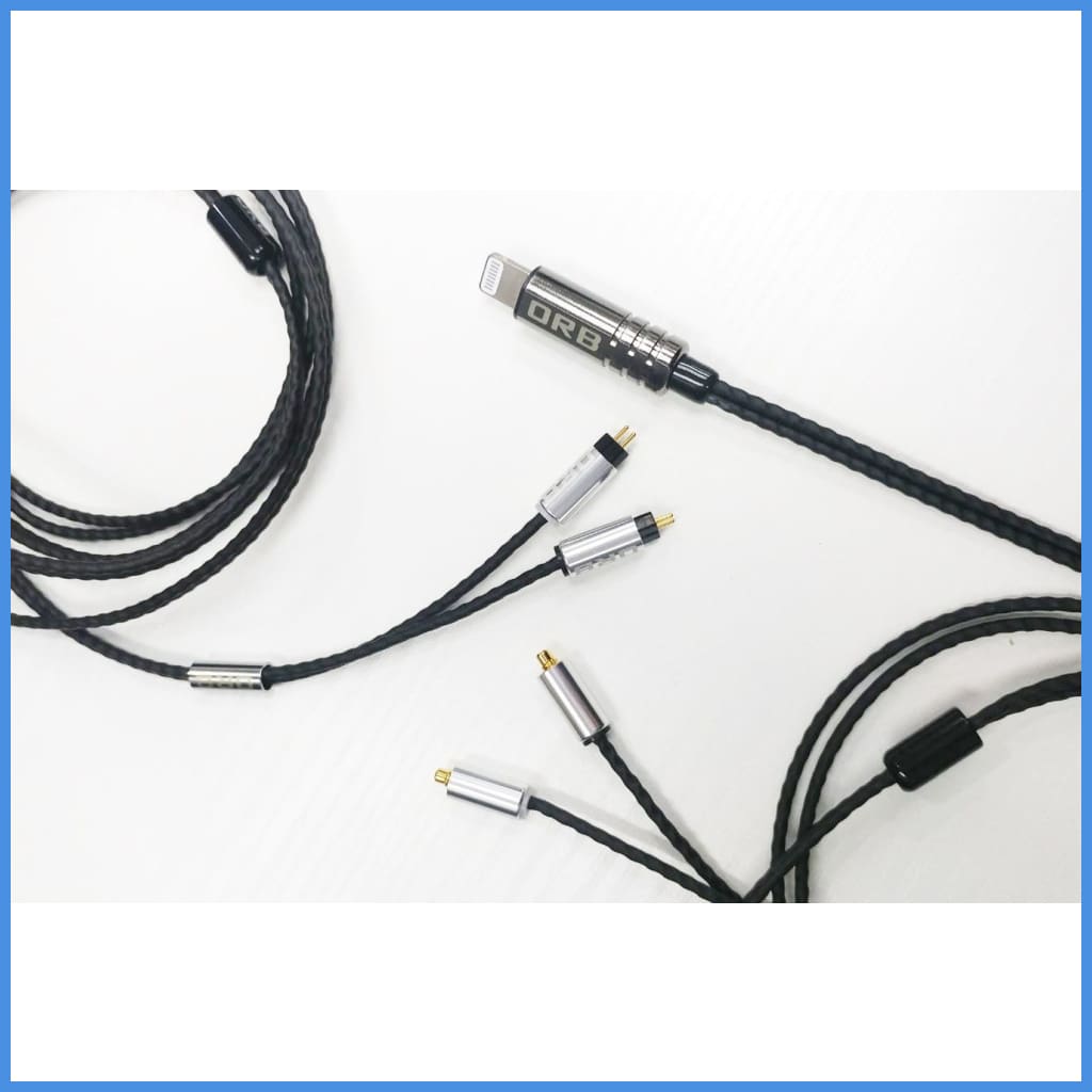 Orb Clear Force Ultimate Lightning Cable For Iphone With Mmcx Cm Iem Headphone Upgrade